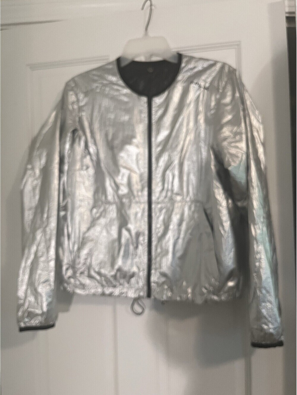 Ralph Lauren RLX 3 in 1 Hybrid Silver Nylon Jacket Bomber